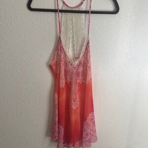 ❗️SOLD❗️In Bloom Coral  Lace sleepwear